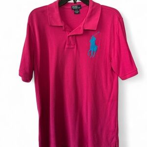 Ralph Lauren boys Bright Pink Polo Shirt